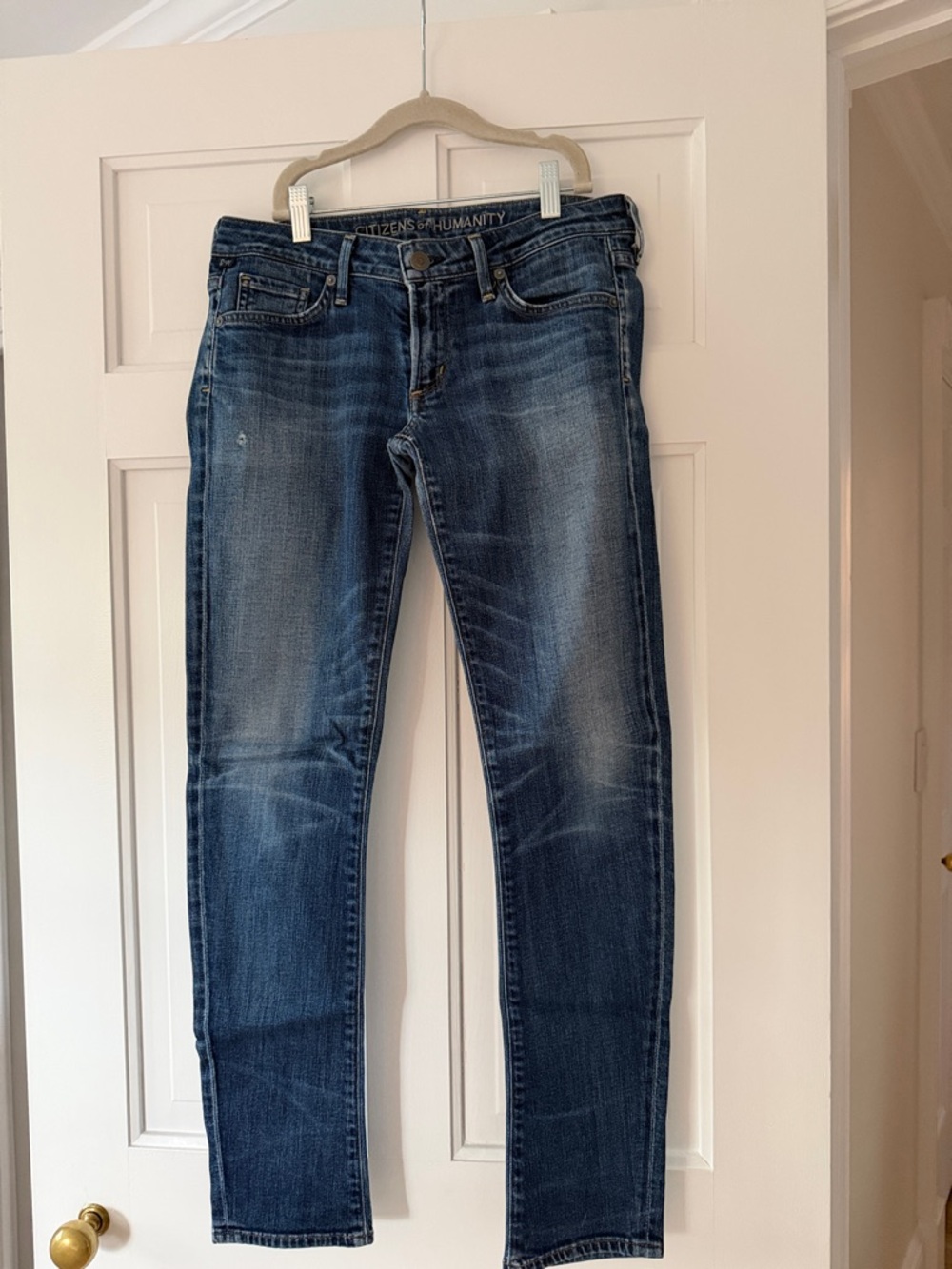 Citizens Of Humanity Faded Indigo Slim Straight Jeans